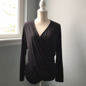 INC Faux Wrap Tunic Top
